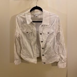 Style & Co White Denim Jacket
